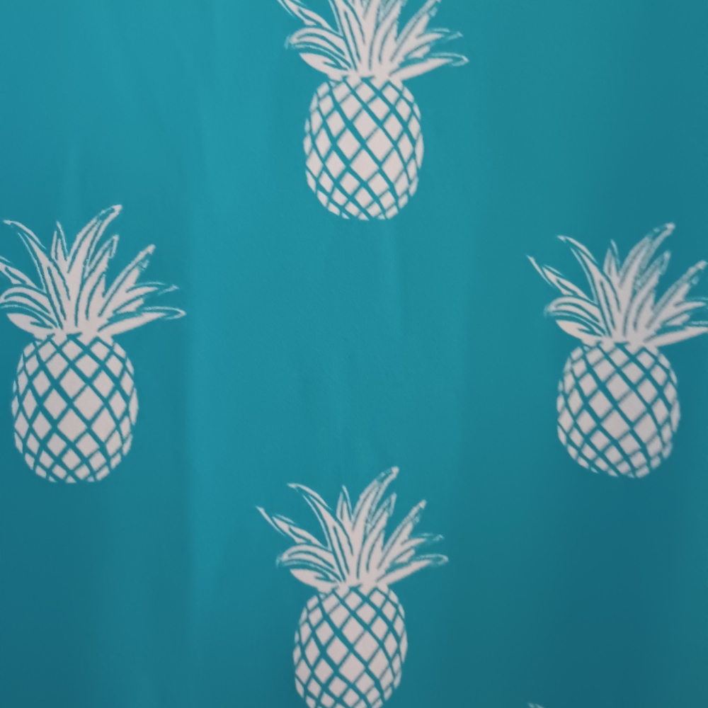 Lulu-B Teal Pineapple Womens Size L 50 UPF Print Dress - Picture 3 of 9